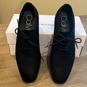 Calvin Klein Black Nubuck Shoes